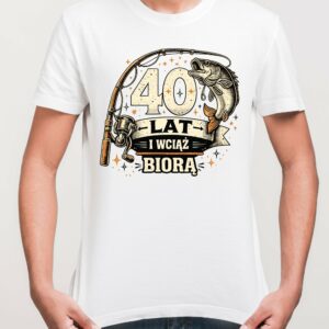 koszulka z nadrukiem 40 lat i wciaz biora