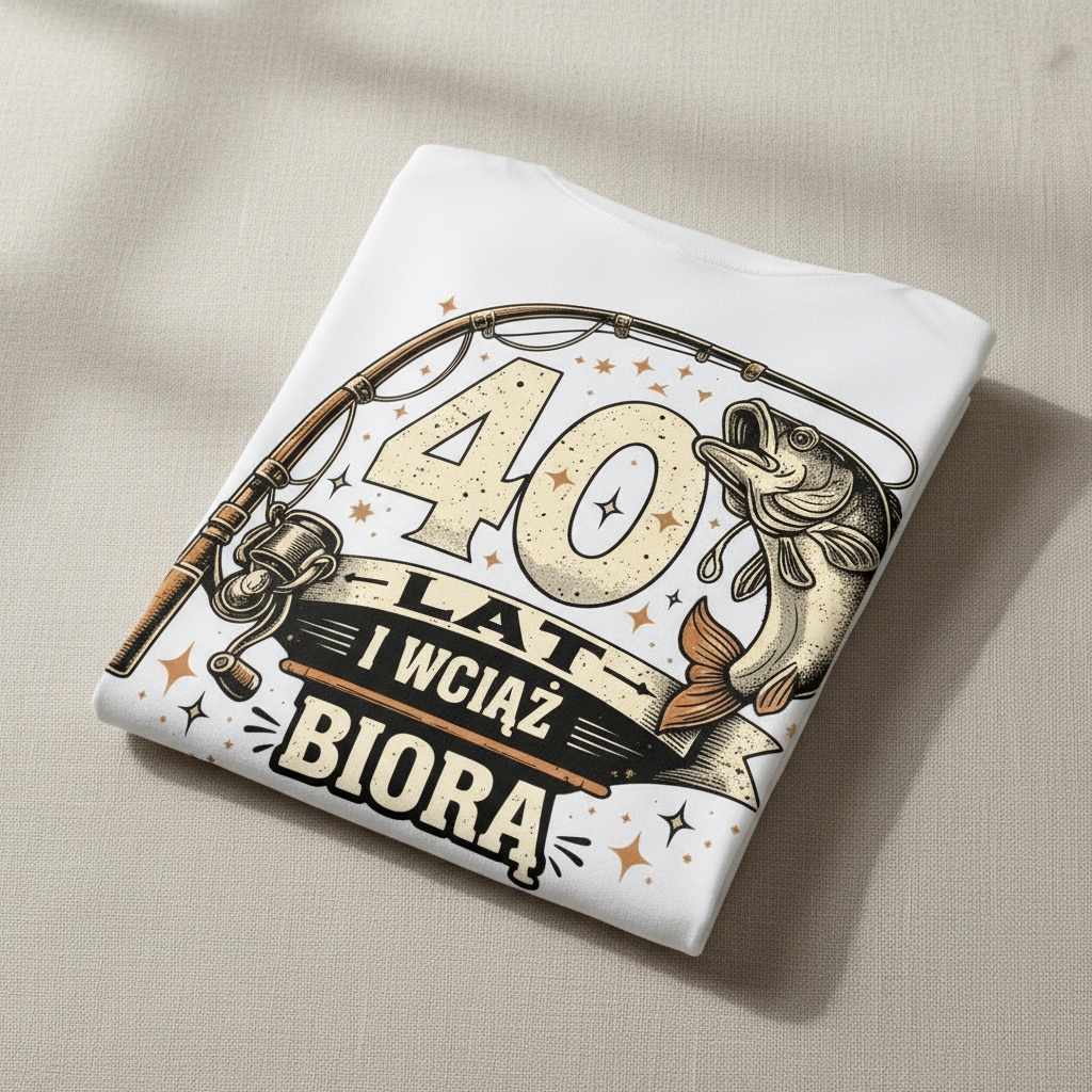 Koszulka na 40 urodziny – 40 lat i wciąż biorą - obrazek 3