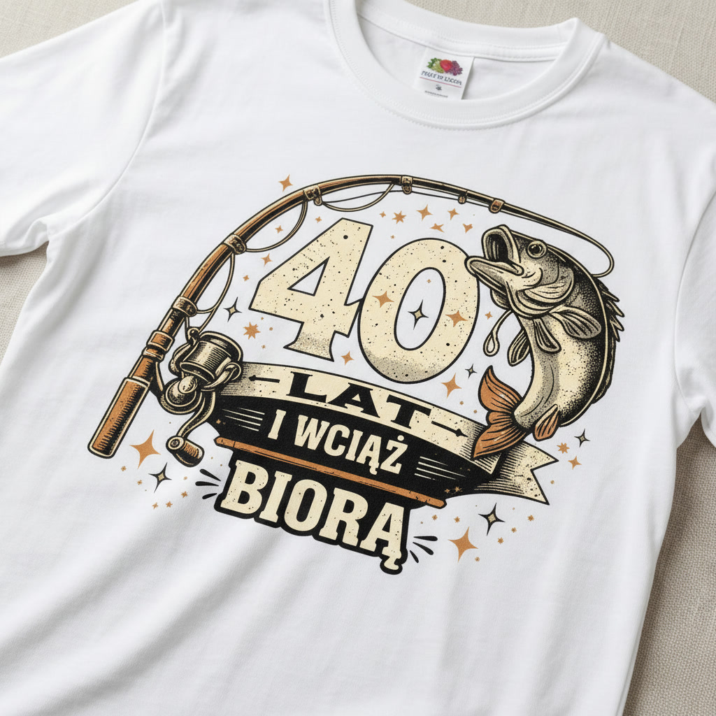Koszulka na 40 urodziny – 40 lat i wciąż biorą - obrazek 2