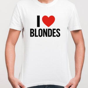 koszulka z nadrukiem i love blondes