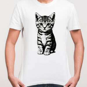 koszulka z nadrukiem kota
