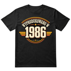 Koszulka męska wyprodukowano w 1986
